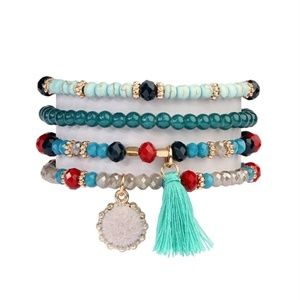 Show Me Your Gypsy Teal Bracelet Set